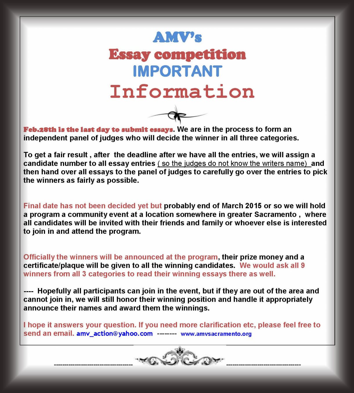 Essay competitiion-F